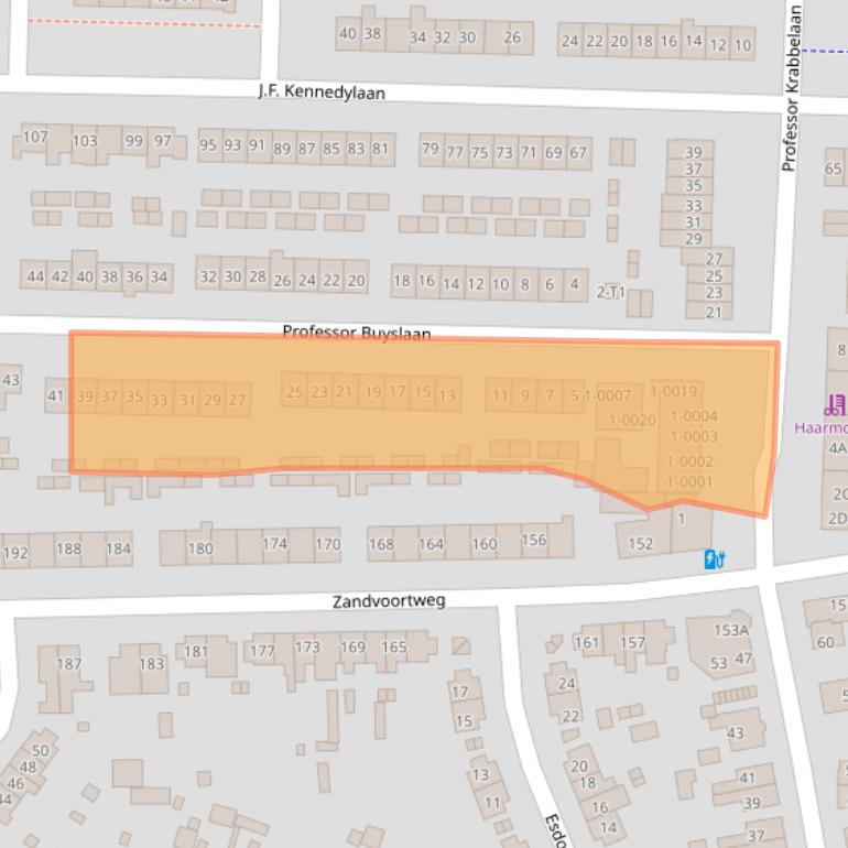 Kaart van postcodegebied 3741DA.