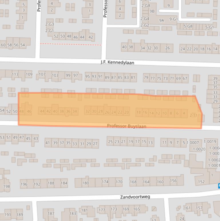 Kaart van postcodegebied 3741DC.
