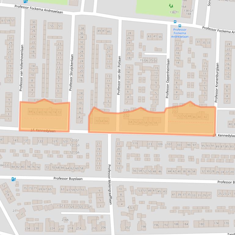 Kaart van postcodegebied 3741EG.
