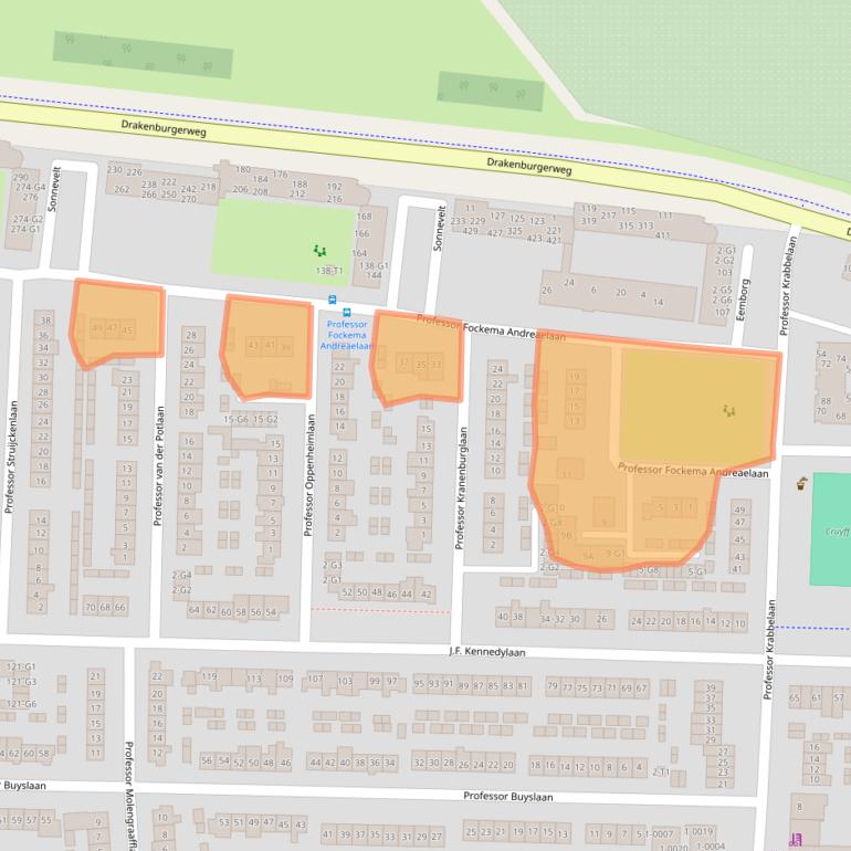 Kaart van postcodegebied 3741EJ.