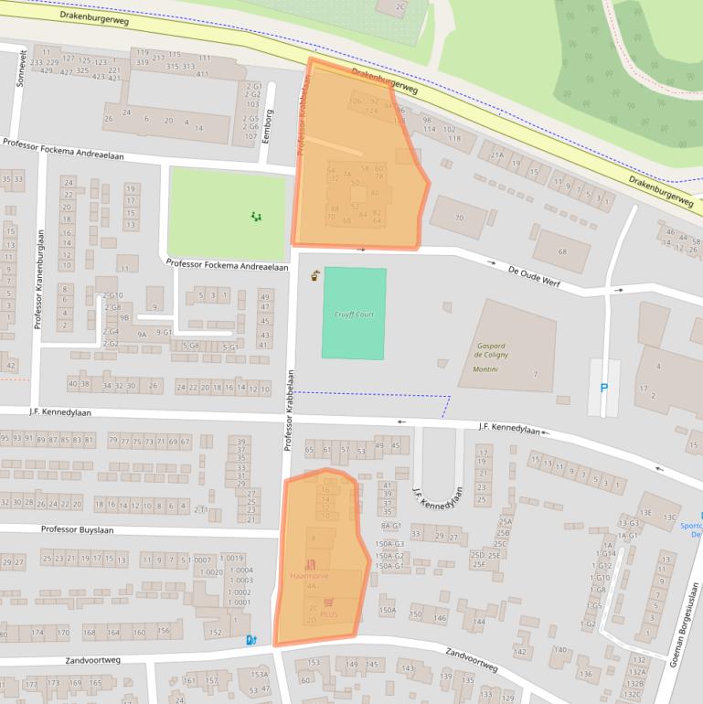 Kaart van postcodegebied 3741EN.