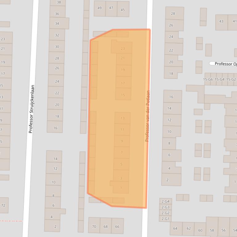 Kaart van postcodegebied 3741EV.