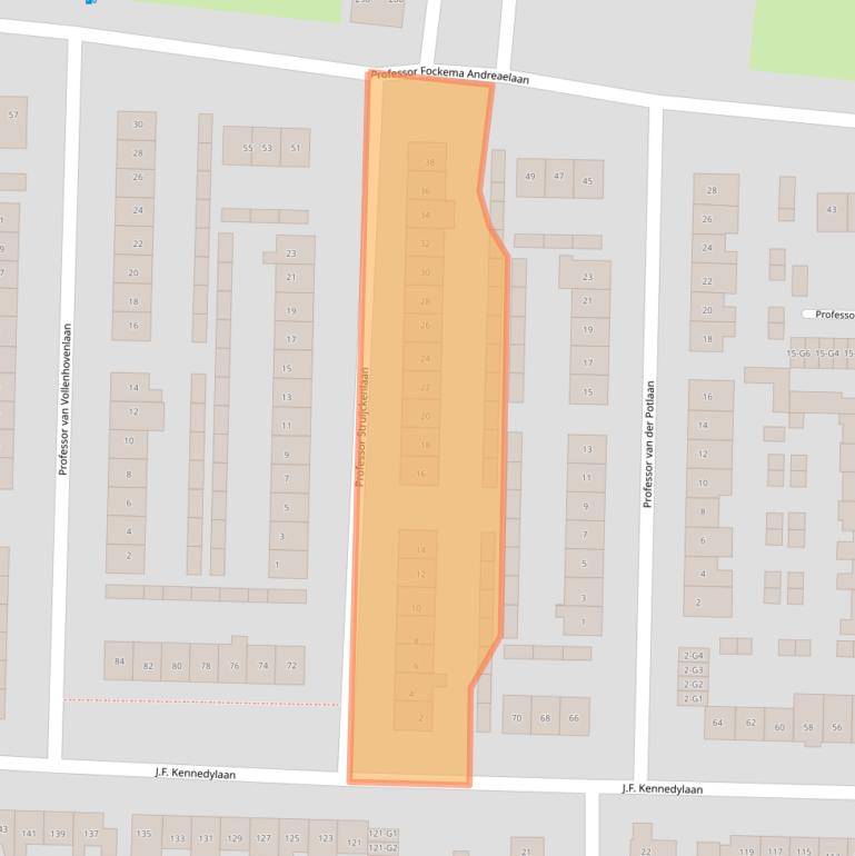 Kaart van postcodegebied 3741EZ.