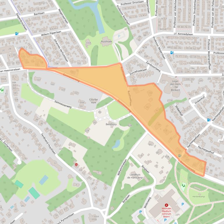 Kaart van postcodegebied 3741GC.