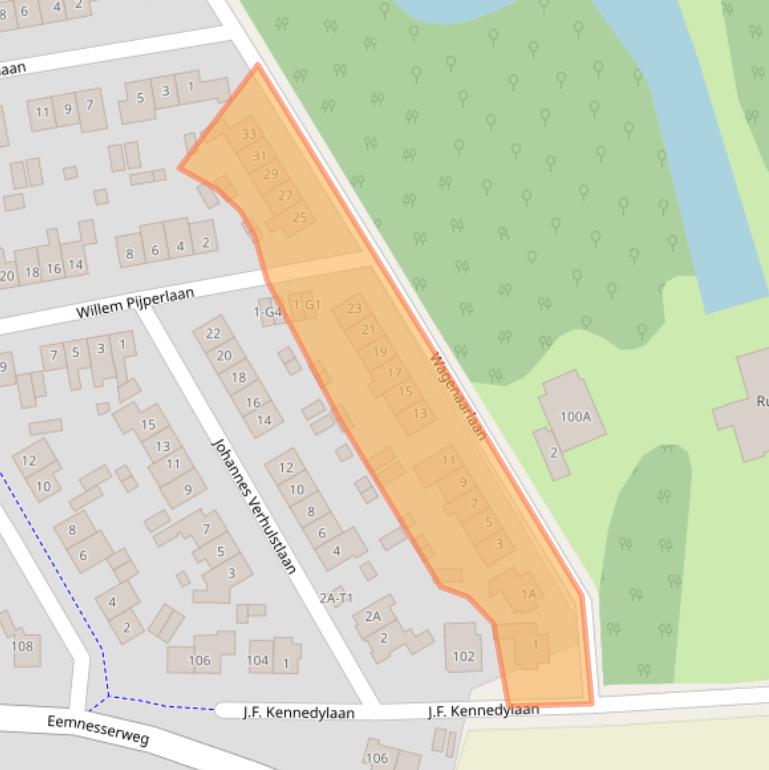 Kaart van postcodegebied 3741GD.