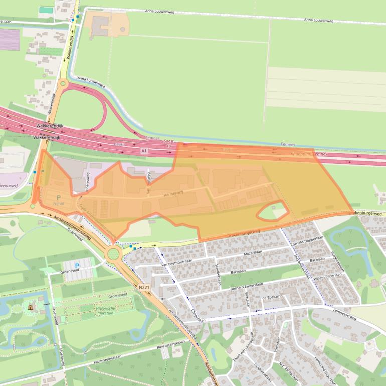 Kaart van postcodegebied 3741GP.