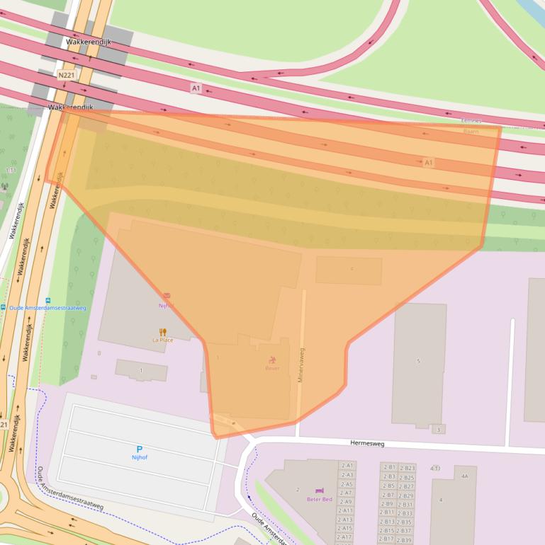 Kaart van postcodegebied 3741GR.