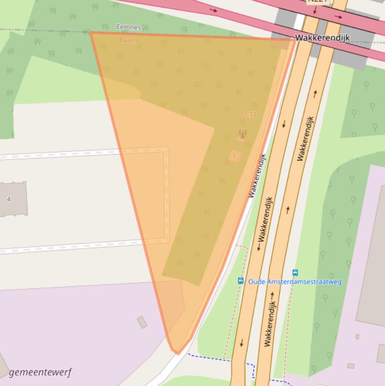Kaart van postcodegebied 3741GX.