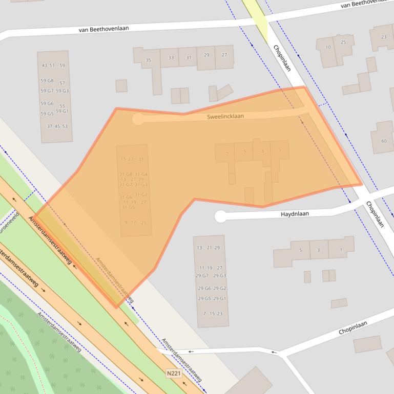 Kaart van postcodegebied 3741HD.