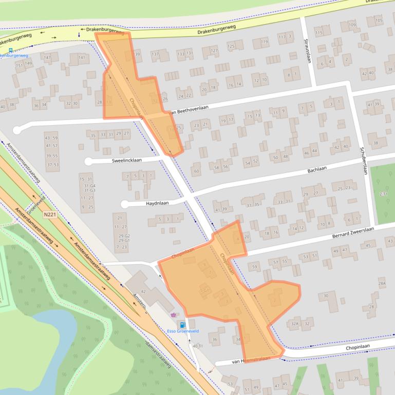 Kaart van postcodegebied 3741HE.