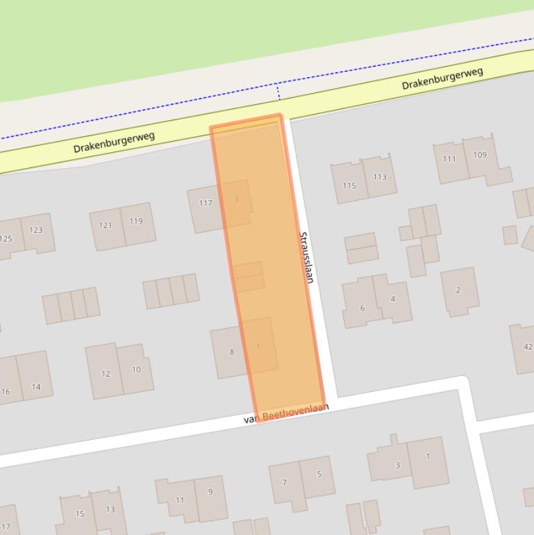 Kaart van postcodegebied 3741HG.