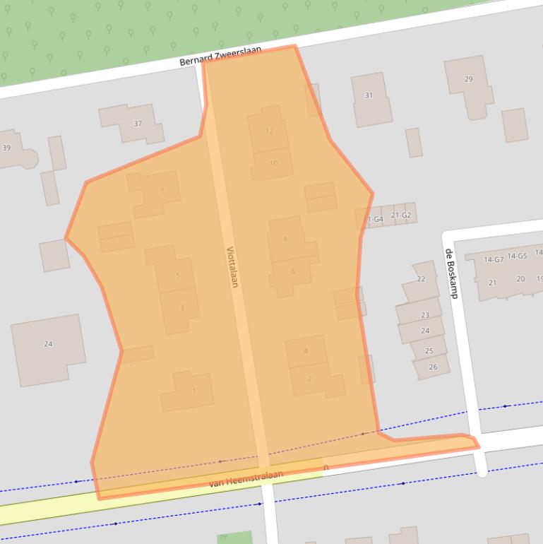 Kaart van postcodegebied 3741HK.