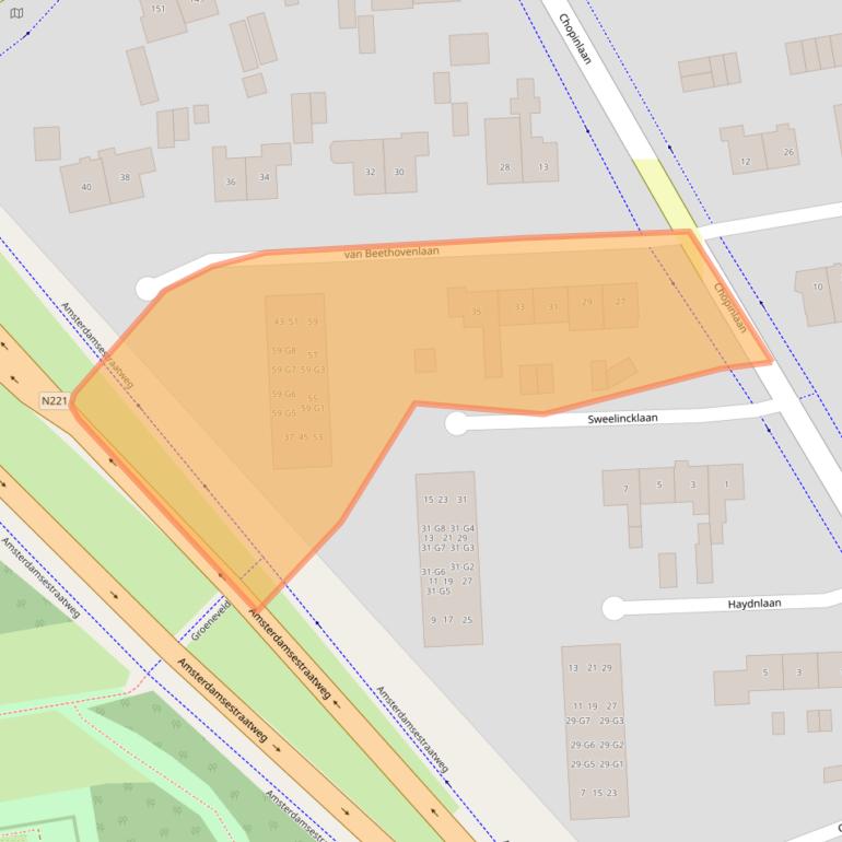 Kaart van postcodegebied 3741HX.