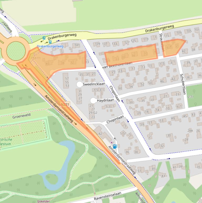 Kaart van postcodegebied 3741HZ.