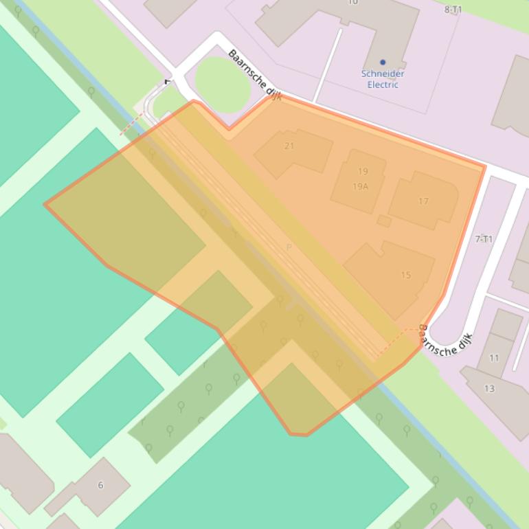 Kaart van postcodegebied 3741LP.