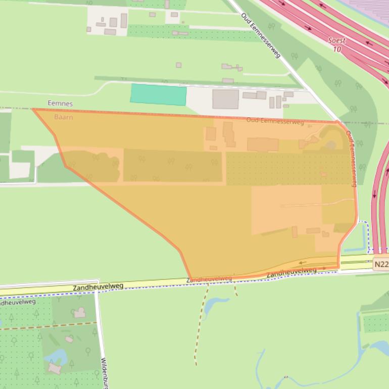 Kaart van postcodegebied 3741MP.