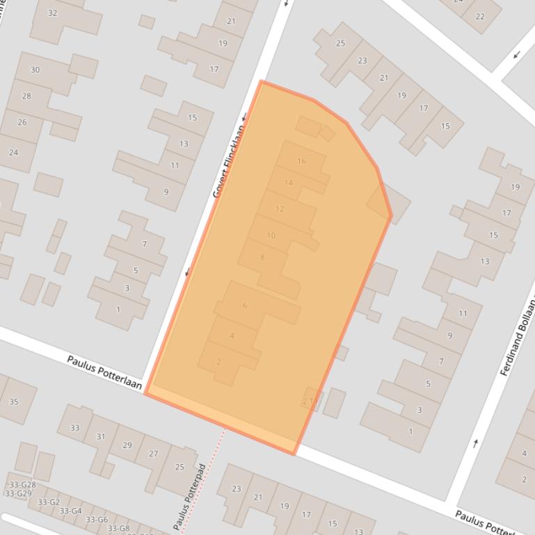 Kaart van postcodegebied 3741PN.