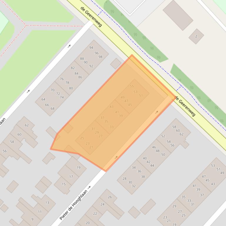 Kaart van postcodegebied 3741RL.