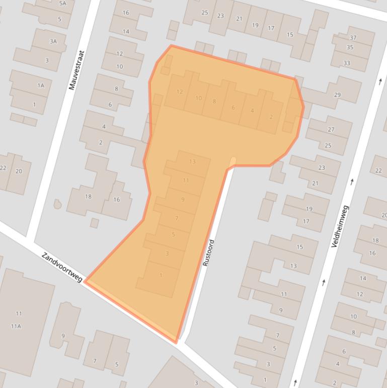 Kaart van postcodegebied 3741SB.