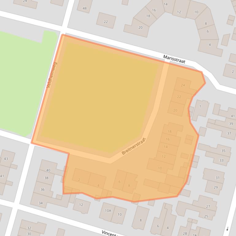 Kaart van postcodegebied 3741SJ.