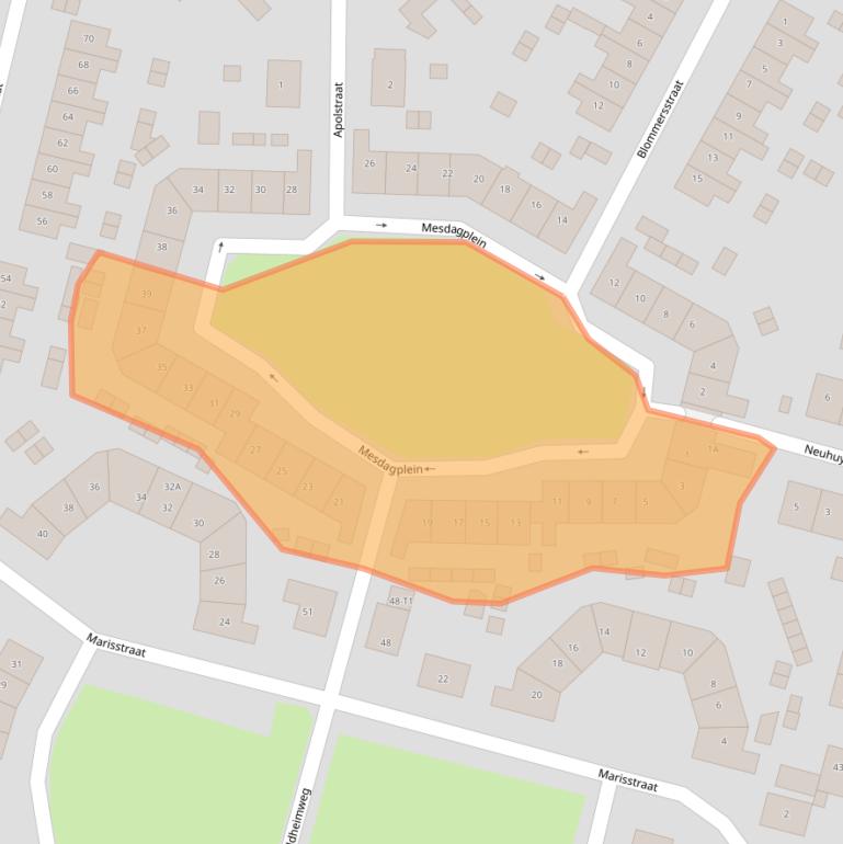 Kaart van postcodegebied 3741SL.