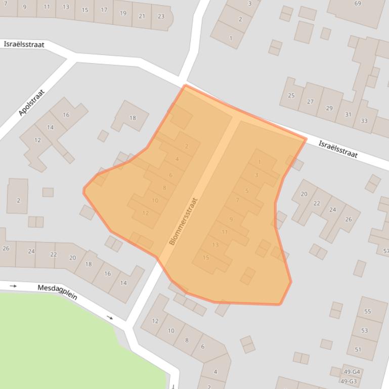 Kaart van postcodegebied 3741SP.