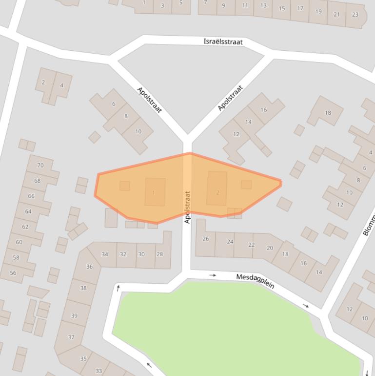 Kaart van postcodegebied 3741SR.