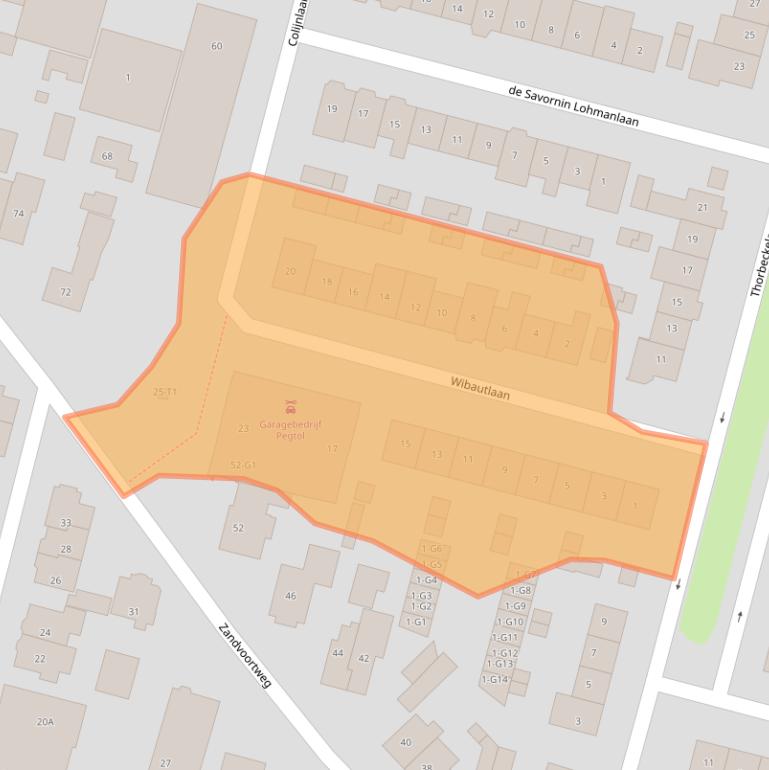Kaart van postcodegebied 3741TV.