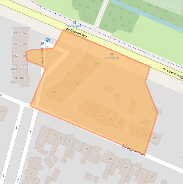 Kaart van postcodegebied 3741VE.