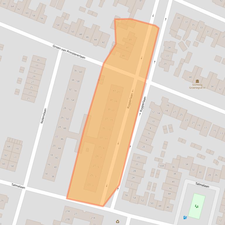 Kaart van postcodegebied 3741VP.