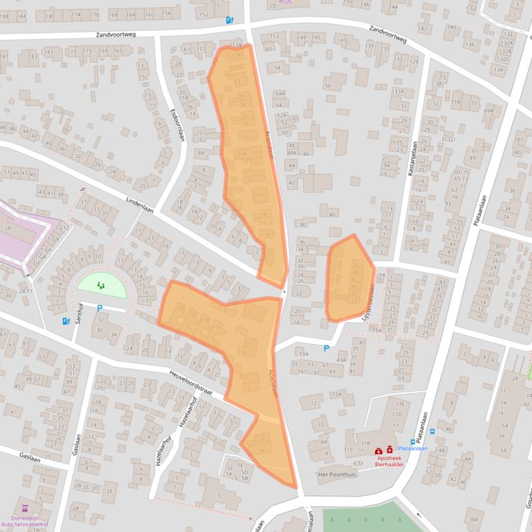 Kaart van postcodegebied 3741WB.