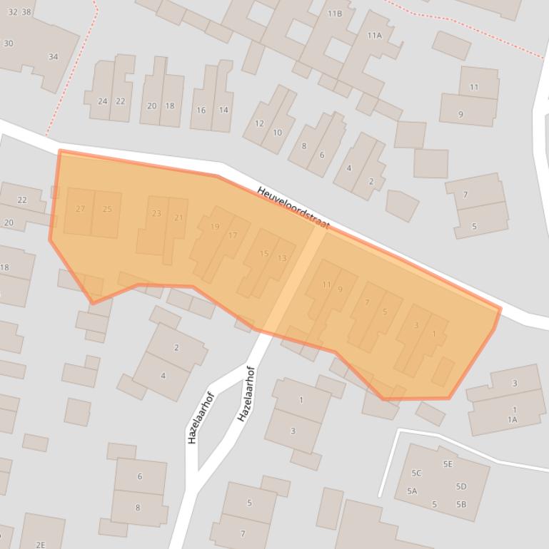 Kaart van postcodegebied 3741WG.