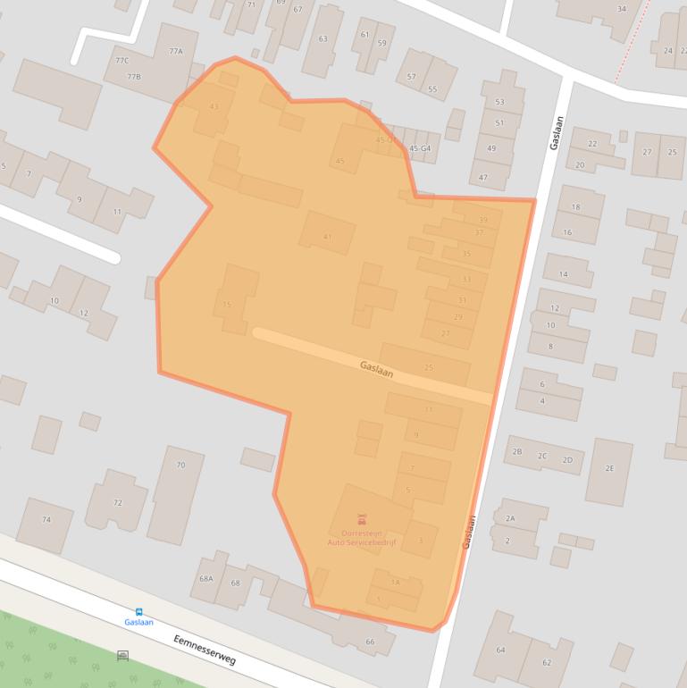 Kaart van postcodegebied 3741WJ.