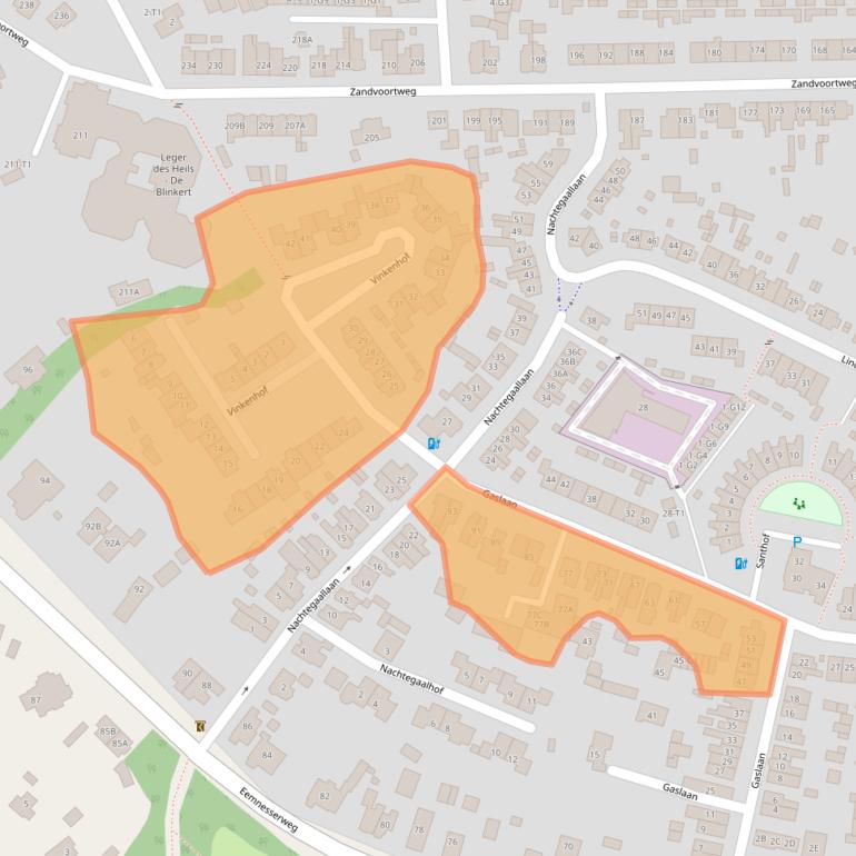Kaart van postcodegebied 3741WK.