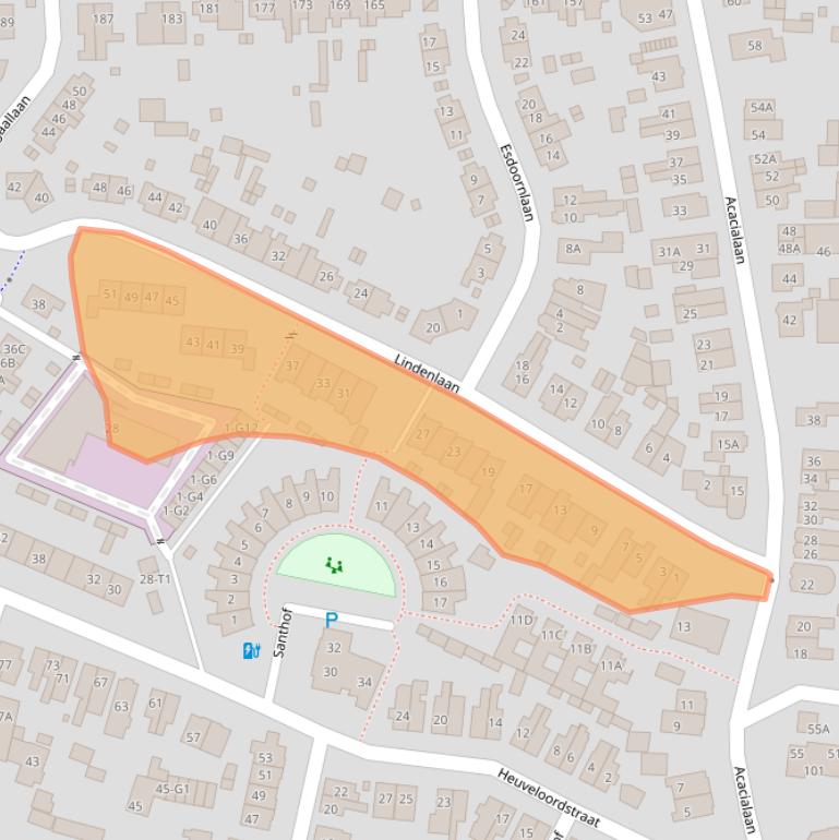 Kaart van postcodegebied 3741WN.