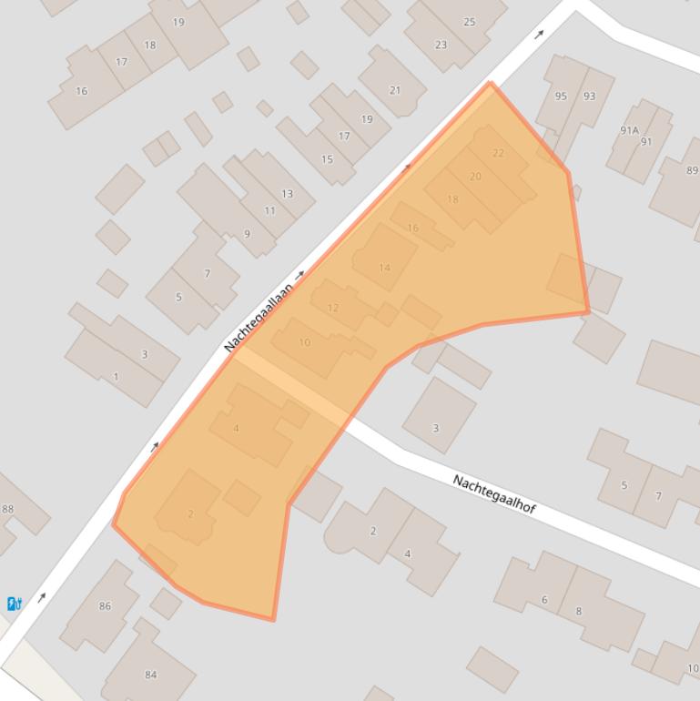 Kaart van postcodegebied 3741WV.