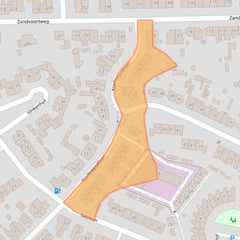 Kaart van postcodegebied 3741WX.