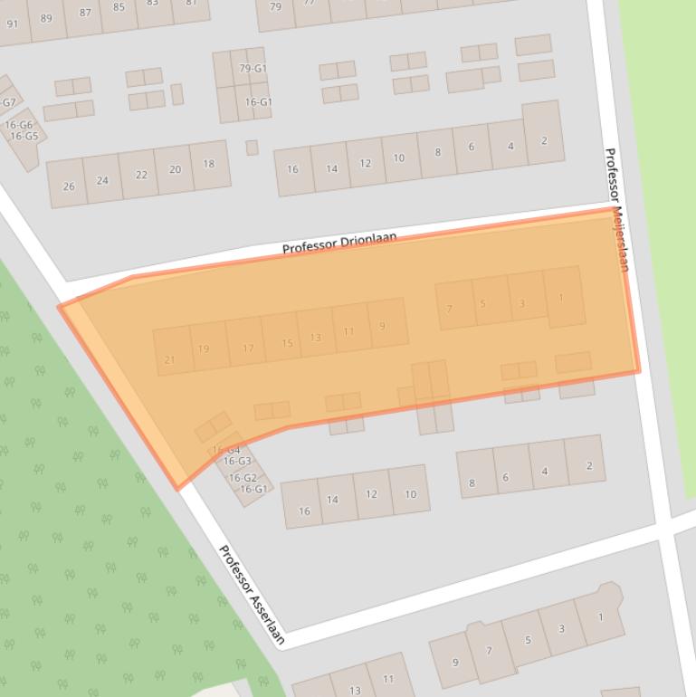 Kaart van postcodegebied 3741XD.