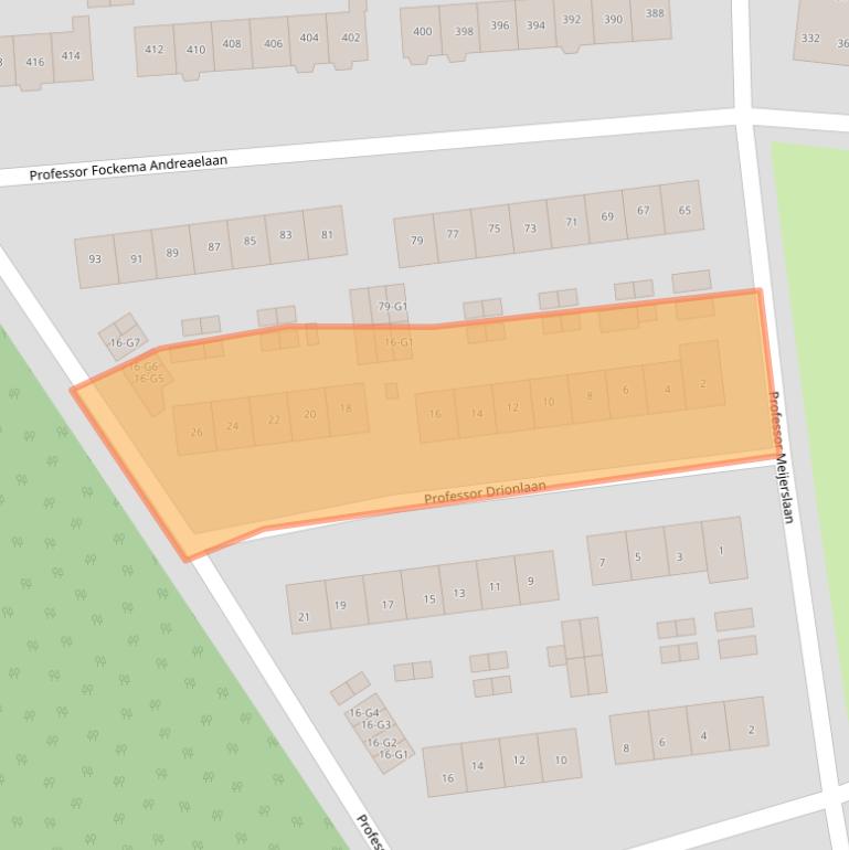 Kaart van postcodegebied 3741XE.