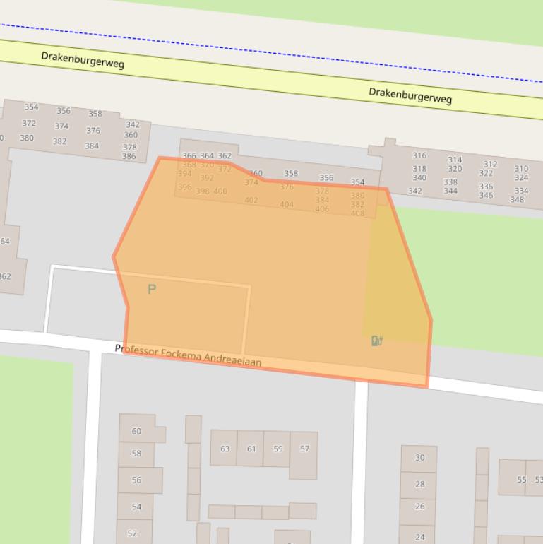 Kaart van postcodegebied 3741XZ.