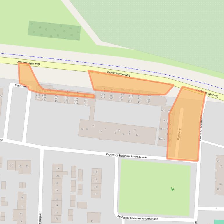 Kaart van postcodegebied 3741ZB.