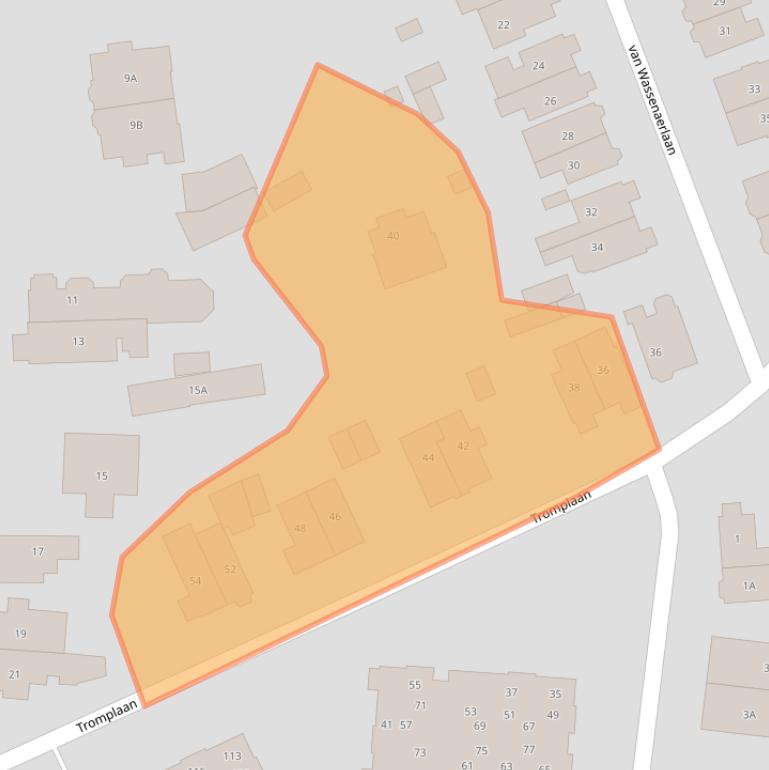 Kaart van postcodegebied 3742AD.