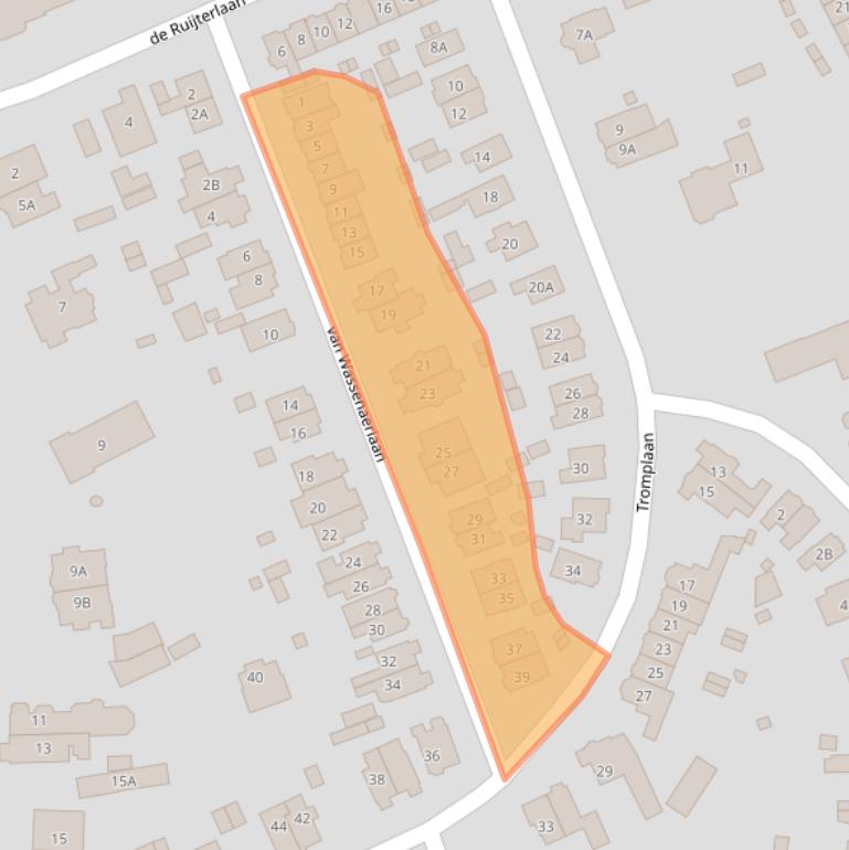 Kaart van postcodegebied 3742AG.