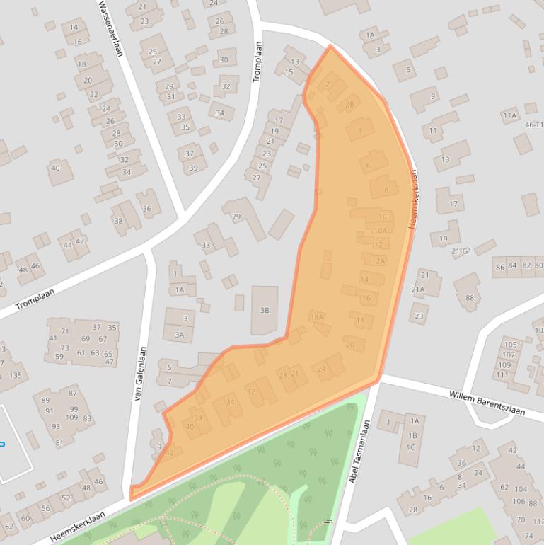 Kaart van postcodegebied 3742AL.