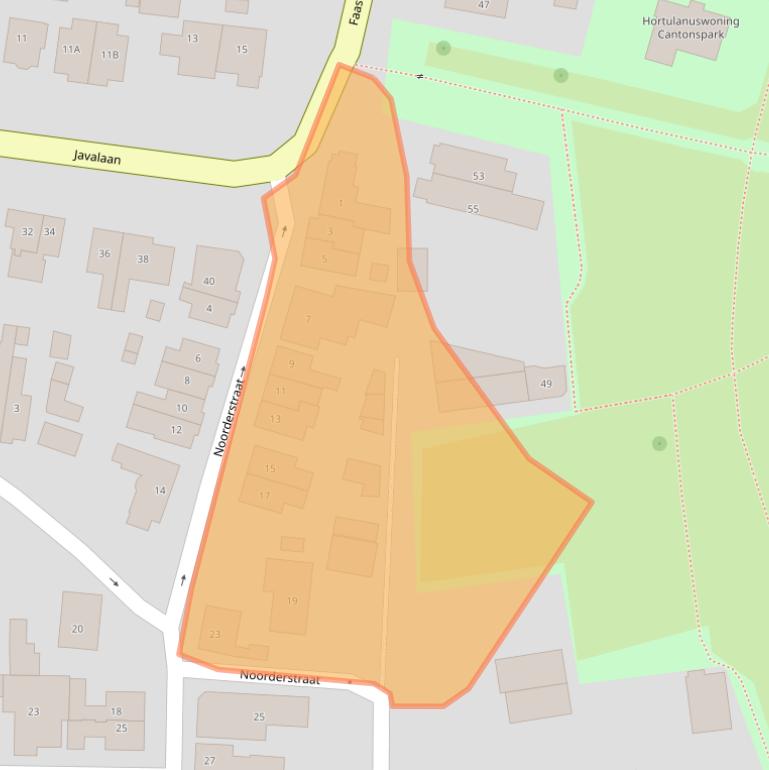 Kaart van postcodegebied 3742BA.