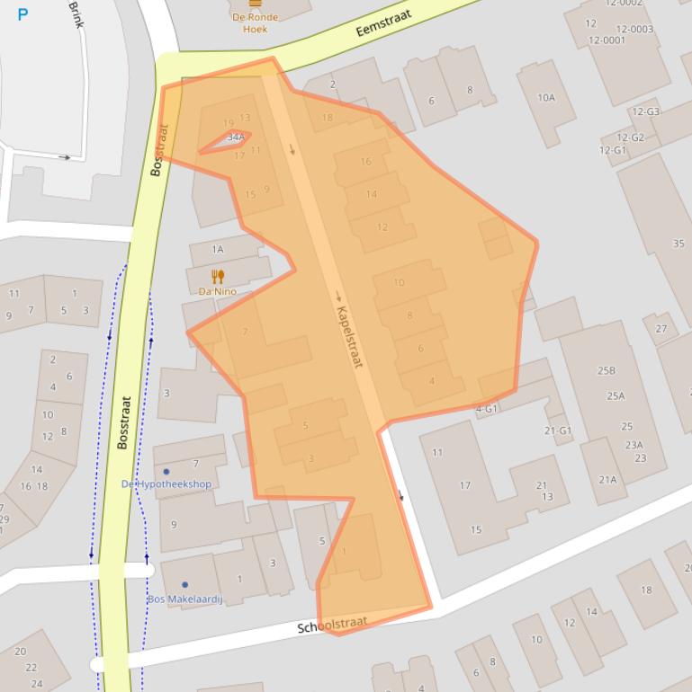 Kaart van postcodegebied 3742CG.