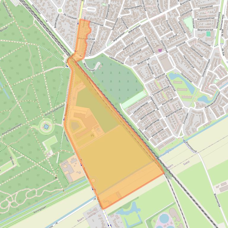 Kaart van postcodegebied 3742CS.