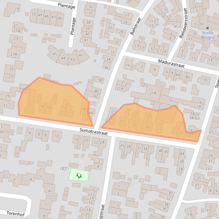 Kaart van postcodegebied 3742CV.