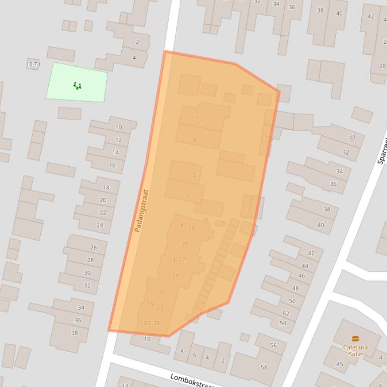 Kaart van postcodegebied 3742CX.