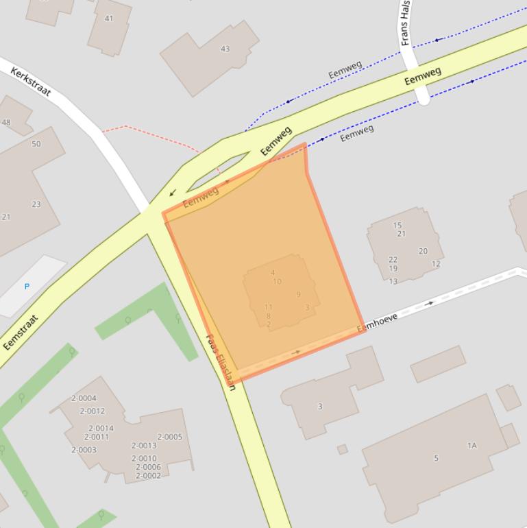 Kaart van postcodegebied 3742DH.